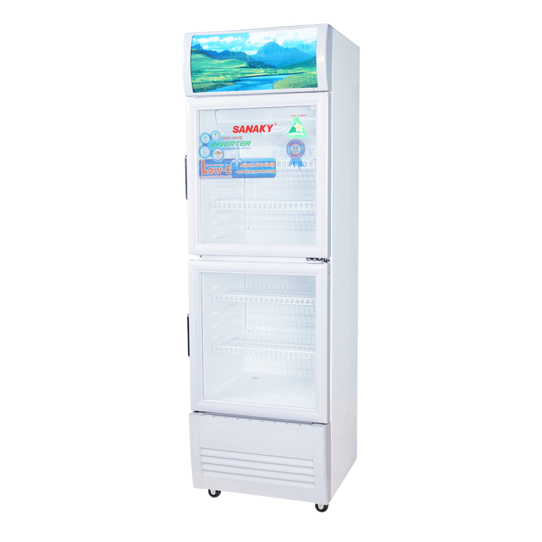 Inverter Upright Cooler With 2 Open Door