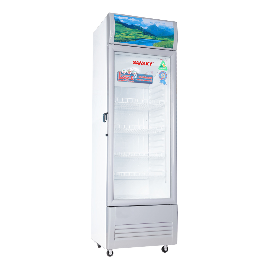 Upright Cooler Non-Inverter with 1 Low-E Glass Door